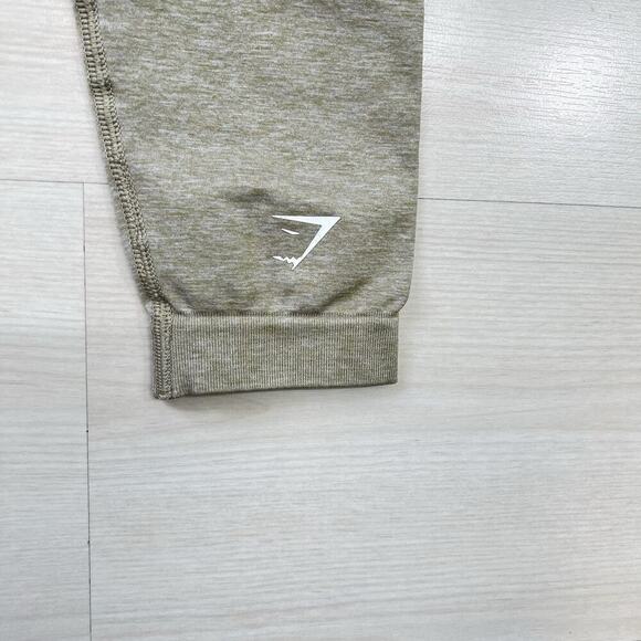 Gymshark Leggings Women M Tan Seamless Crop Energy Athletic T - Picture 8 of 8